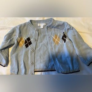 Dylan & Abby baby boys argyle cotton cardigan